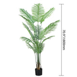 70.9" Faux Palm Tree  Artificial Plant 1 Piece Dypsis Lutescens