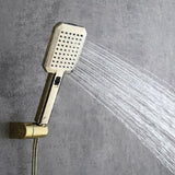 金の露出したシャワー蛇口降雨シャワーシステムハンドシャワーと浴槽の噴出