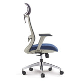Modern Blue Mesh Office Chair with Swivel & Adjustable Height Back-Furniture,Office Chairs,Office Furniture