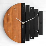 Abstract Industrial-Style Creative Wood Wall Clock Household Artistic Decor
