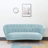Nordic 84" Light Blue Chesterfield Sofa Tufted Back-Furniture,Living Room Furniture,Sofas &amp; Loveseats
