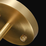 Modern Brass Drum Chandelier 8-Light with Adjustable Hanging Rod