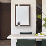 Moderne, minimalistische 3D-Wanddekoration zum Aufhängen, in Schokolade und Weiß