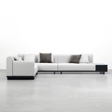 157" Modern Corner L-Shaped Sectional Sofa Cotton & Linen with Side Open Storage