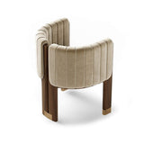 Modern Wood Accent Chair Camel Velvet Upholstered Arm Chair-Richsoul-Chairs &amp; Recliners,Furniture,Living Room Furniture