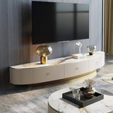 78.7" Stone Top TV Console with Drawers TV Stand in Champagne-Richsoul-Furniture,Living Room Furniture,TV Stands