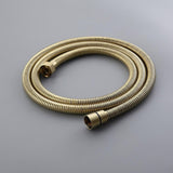 Modern Luxury 8" Wall Mounted Solid Brass Shower System with Hand Shower in Brushed Gold