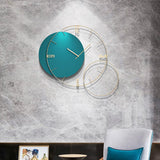 Reloj de pared de gran tamaño redondo moderno para decoración del hogar en verde