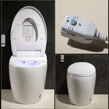 Moderne intelligente einteilige Toilette und Bidet, Fußinduktion und automatische Spülung mit Sitz