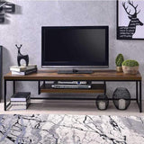 Industrial Bob TV Stand in Weathered Oak & Black