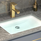 36" schwimmender Badezimmer-Waschtisch mit Waschbecken aus Stein