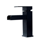Mero Modern Design Deck Mounted Single Hole Waterfall Bathroom Sink Faucet