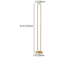 Lampadaire LED linéaire moderne Gold Metal Base Brass Standing Lampe