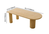 55 "Table à manger de la ferme 6 places en bois de pin de table de piédestal