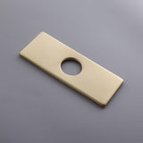 Escutcheon Plate Bathroom Vanity Sink Faucet Hole Deck Plate Stainless Steel Brushed Gold