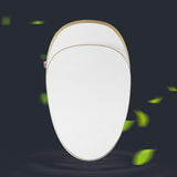 Weiße, einteilige, längliche, automatische, intelligente, am Boden montierte, selbstreinigende Toilette