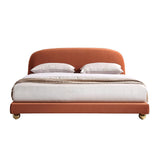Modernes, gepolstertes Plattformbett mit Kingsize-Bett, flaches Cloud-Bett