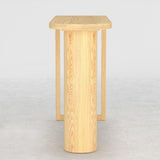 Mesa de comedor de altura de barra larga de madera de pino moderna de 55 "mesa de bar de cocina