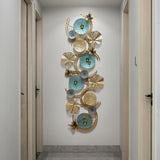 3D蓮の葉の壁の装飾家の贅沢な金属の壁の芸術