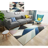 6'x9' Modern Abstract Gradient Geometric Multi-colored Rectangle Area Rug