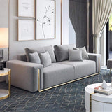 Modern Upholstered Sofa 3-Seater Sofa Cotton & Linen Sofa-Richsoul-Furniture,Living Room Furniture,Sofas &amp; Loveseats