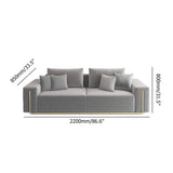 Modern Upholstered Sofa 3-Seater Sofa Cotton & Linen Sofa-Richsoul-Furniture,Living Room Furniture,Sofas &amp; Loveseats