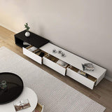 Modern TV Stand Retracted & Extendable 3-Drawer Media Console-Wehomz-Furniture,Living Room Furniture,TV Stands