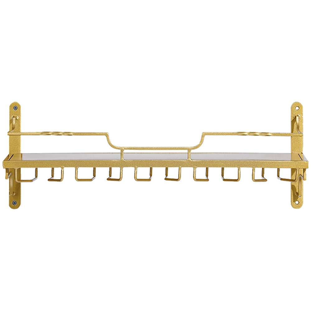 Nordic Wall Mounted Wine Rack Glass Rack in Gold