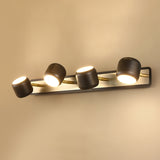 Schwarze LED verstellbare goldene Bad-Eitelkeitsleuchte 4-Licht-Innenwandleuchte