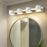 Luz de tocador de baño de oro ajustable con LED blanco Luz de pared interior de 4 luces