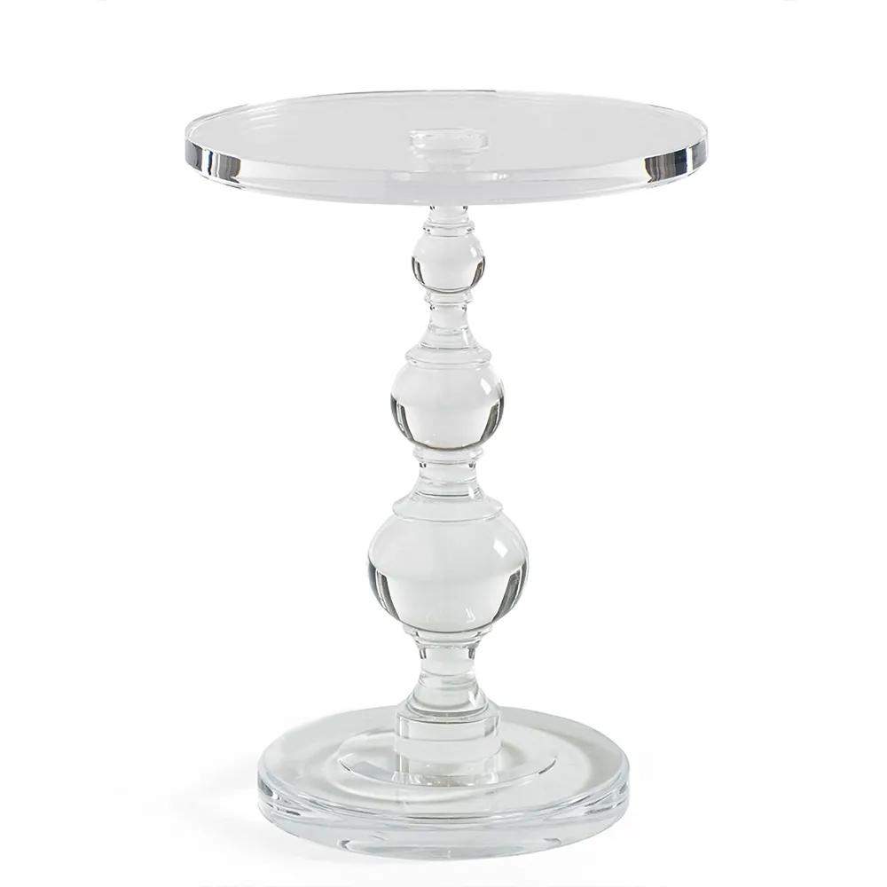 Modern Round End Table Acrylic Side Table-Richsoul-End &amp; Side Tables,Furniture,Living Room Furniture