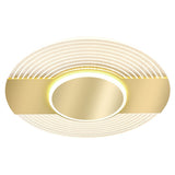LED rond contemporain LED MOUR MONDIN LEMPLIQUE EN GOLD acrylique et métal