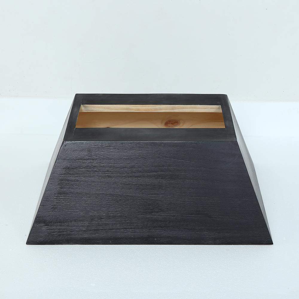 Modern Square Coffee Table with Wooden Top Black & Natural-Richsoul-Coffee Tables,Furniture,Living Room Furniture