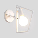 Cadre géométrique minimaliste moderne unique Lumière de globe exposée