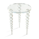 Modern Acrylic End Table Clear Round Side Table-End &amp; Side Tables,Furniture,Living Room Furniture