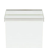 Square Clear Acrylic End Table Modern Side Table-Richsoul-End &amp; Side Tables,Furniture,Living Room Furniture