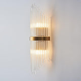 Tie en verre créatif contemporain 2-Light Indoor Murce Vanity Vanity Light Metal in Gold