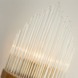 Contemporary Creative Glass Rod 2-Light Indoor Wandleuchte Vanity Light Metal in Gold