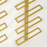 Industrial Gold Wandmontiertes Weinregal-Set aus Metall