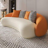 Modern Leather Upholstered Sofa 3-Seater Sofa 82.7