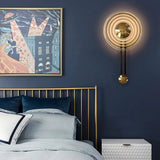 Mid-Century Modern Wall Sconce Decorative LED Wall Light in Brass