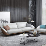 78.7" White Leather Sofa Upholstered Sofa 3-Seater Sofa Luxury Sofa-Richsoul-Furniture,Living Room Furniture,Sofas &amp; Loveseats