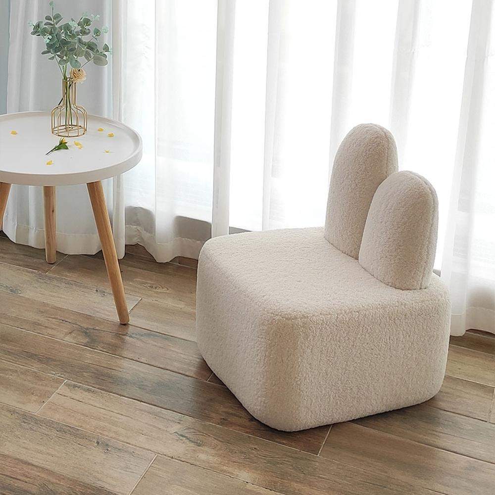 Accent Chair Rabbit Beige Upholstered Modern Accent Chair-Chairs &amp; Recliners,Furniture,Living Room Furniture