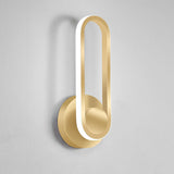 Modern Gold LED Rotated Indoor Wall Sconce