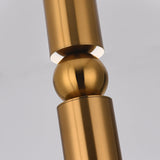 Mini cylindre un pendentif moderne unique en or en or