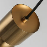 Mini cylindre un pendentif moderne unique en or en or