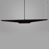 Modern Freely Hanging Single Pendant Light 2-Light Finished in Black & Gold