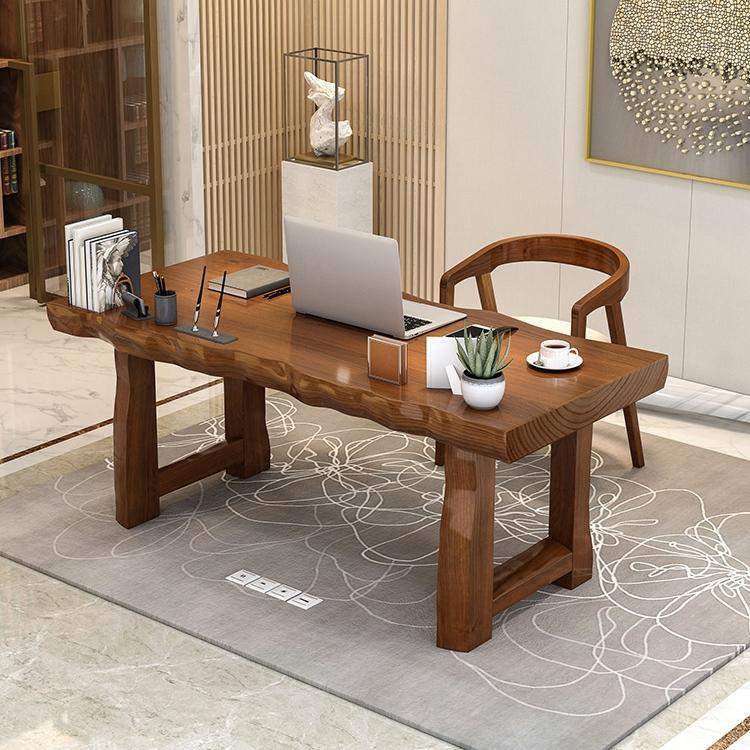 70.9" Modern Home Office Desk with Drawer Pine Wood Desk-Desks,Furniture,Office Furniture