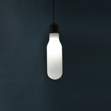 Luz colgante de vidrio blanco esmerilado simple moderna Luz individual