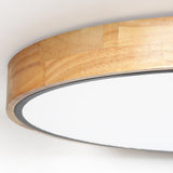 Modern LED Drum Shaped Medium Flush Mount Ceiling Light in White Dimmable